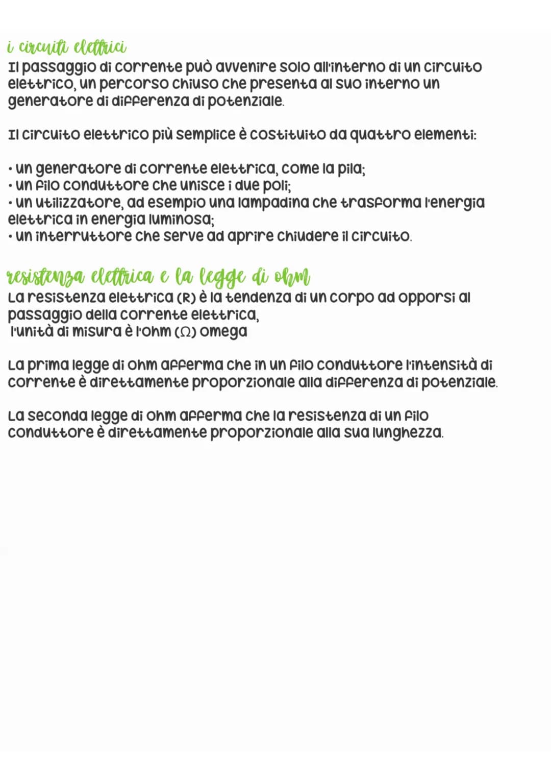# I circuiti elettrici
Il passaggio di corrente può avvenire solo all'interno di un circuito elettrico, un percorso chiuso che presenta al s