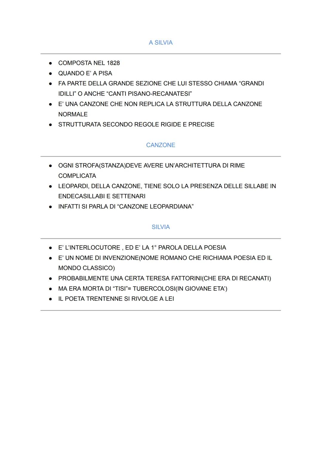●
●
LEOPARDI
NASCE ALLA FINE DEL 700'
NASCE IN PERIFERIA A RECANATI (NELLE MARCHE)
ALL'EPOCA ERANO INSERITE NEL REGNO D'ITALIA
MA PRIMA DELL