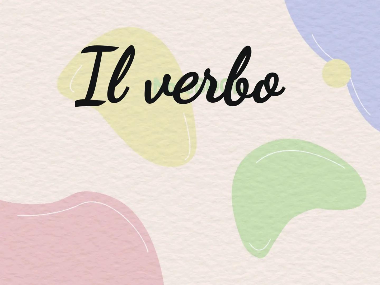 # Il verbo Che cosa è e quale funzione svolge
È la parola per eccellenza ed è indispensabile
Indica che il soggetto :
- Ha compiuto un'azi