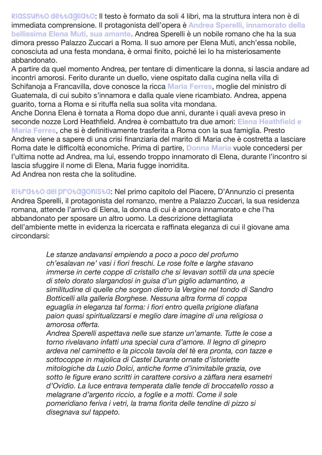IL PIACERE
Opera emblematica non solo per la
produzione romanzesca
di D'Annunzio ma anche per tutto il
Decadentismo italiano, Il Piacere vie