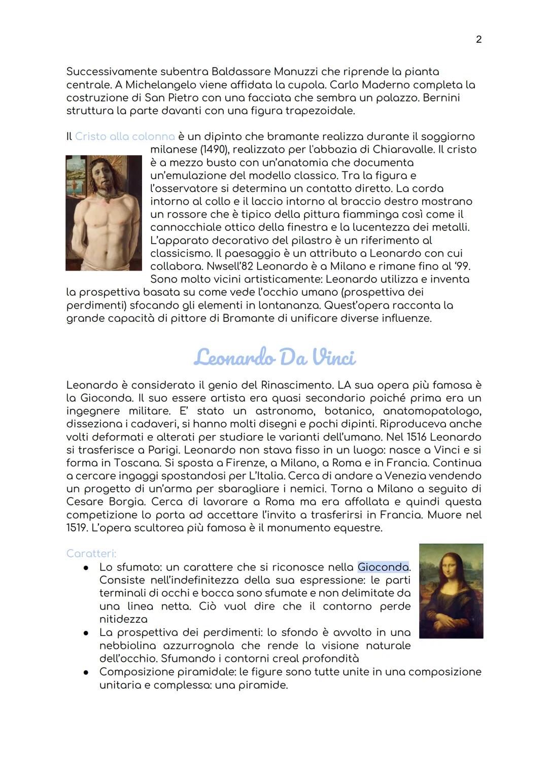 # Donatello Bramante
Nasce a Urbino, dove si forma presso Fra' Carnevale ed è sia pittore sia
architetto. E' attivo principalmente a Urbino