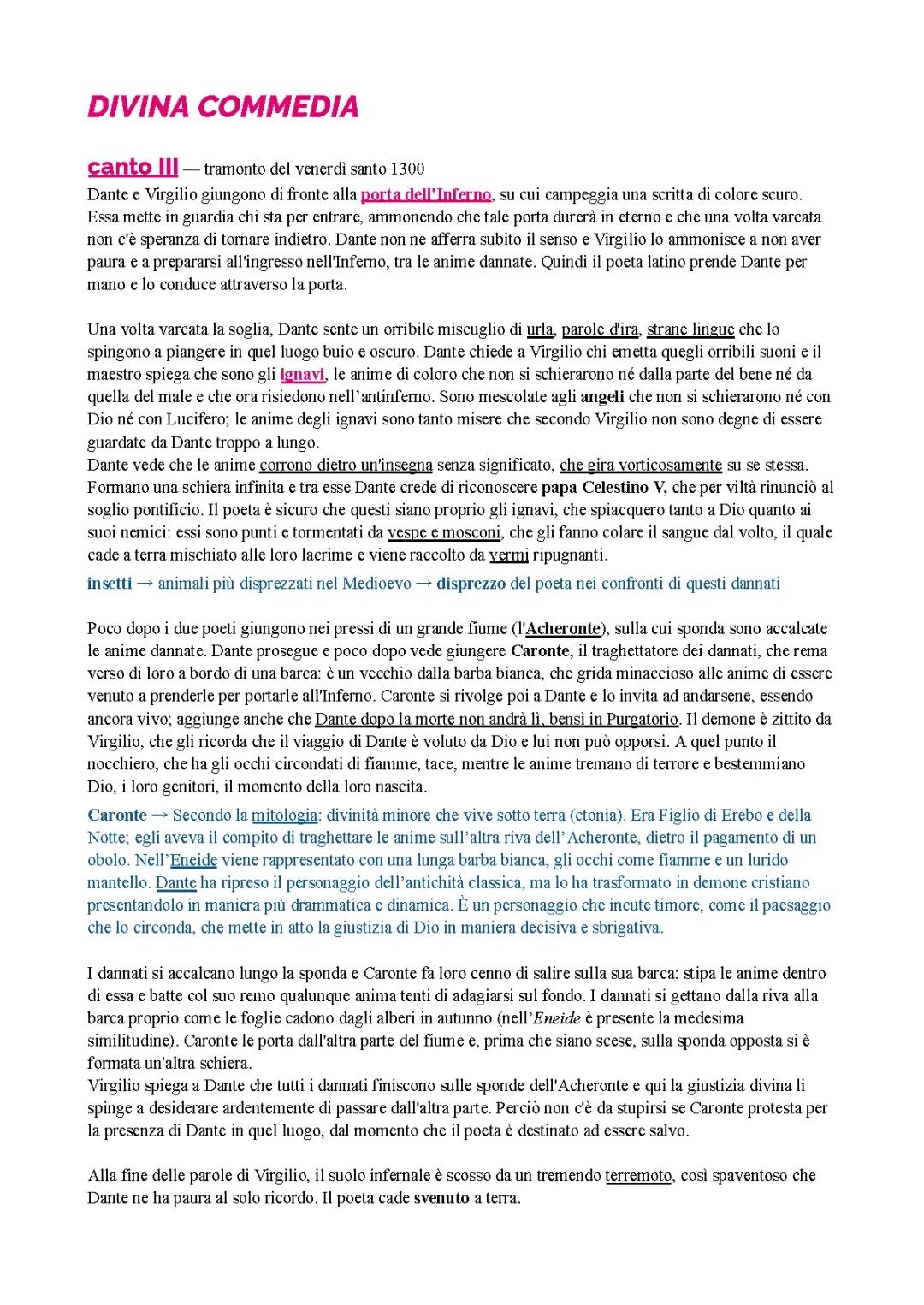 Inferno: canto 3 - Divina Commedia