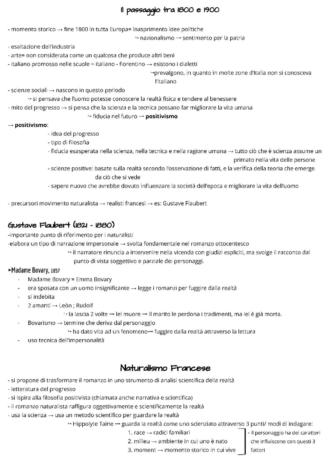 Naturalismo e Verismo