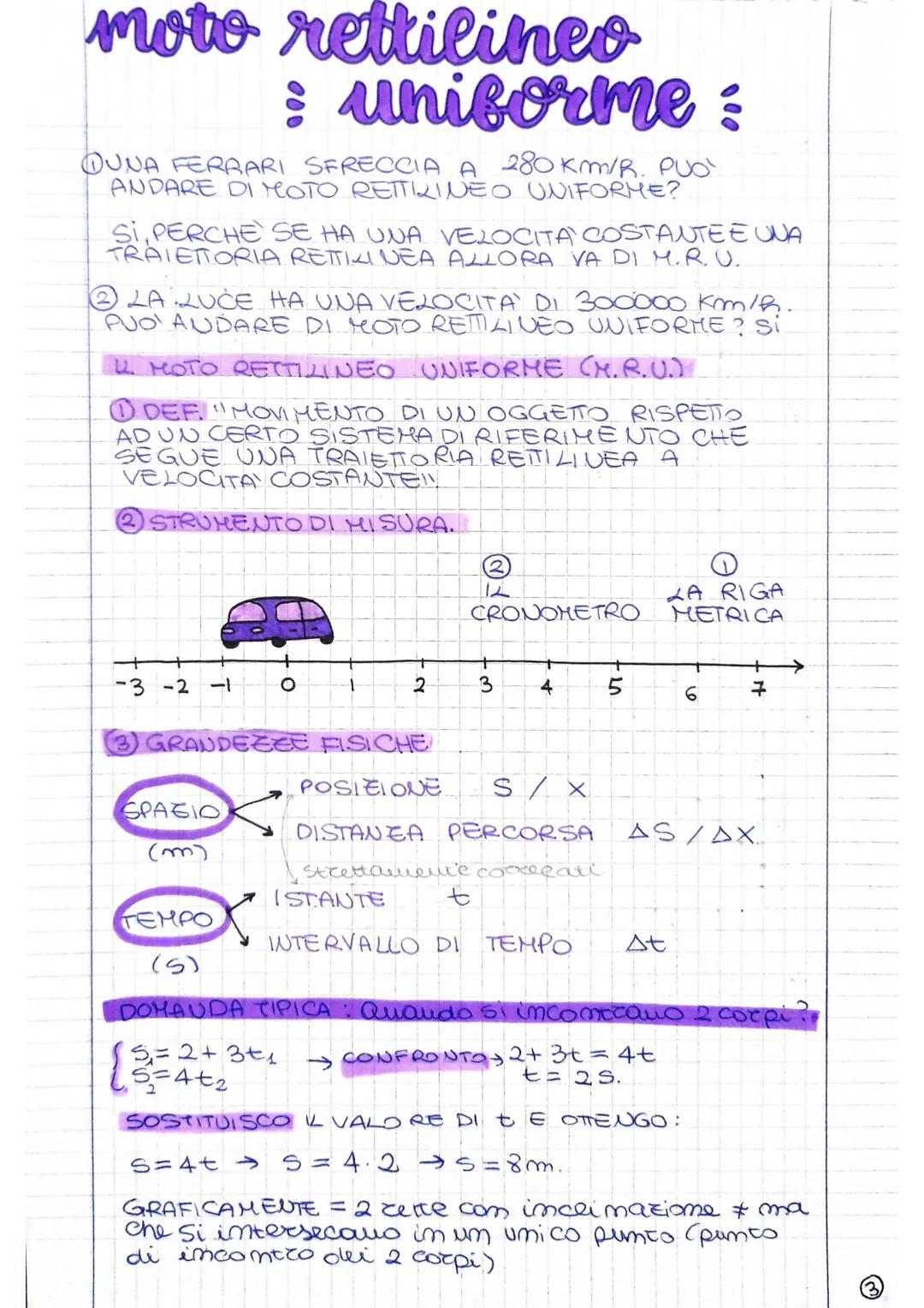 moto rettilineo
: uniforme :
DUNA FERRARI SFRECCIA A 280 km/R. PUO`
ANDARE DI MOTO RETTILINEO UNIFORME?
Si,PERCHE SE HA UNA VELOCITA COSTANT