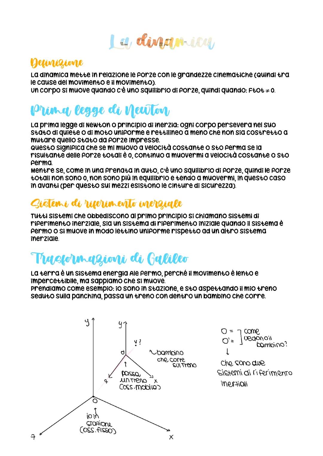 Le leggi della dinamica
