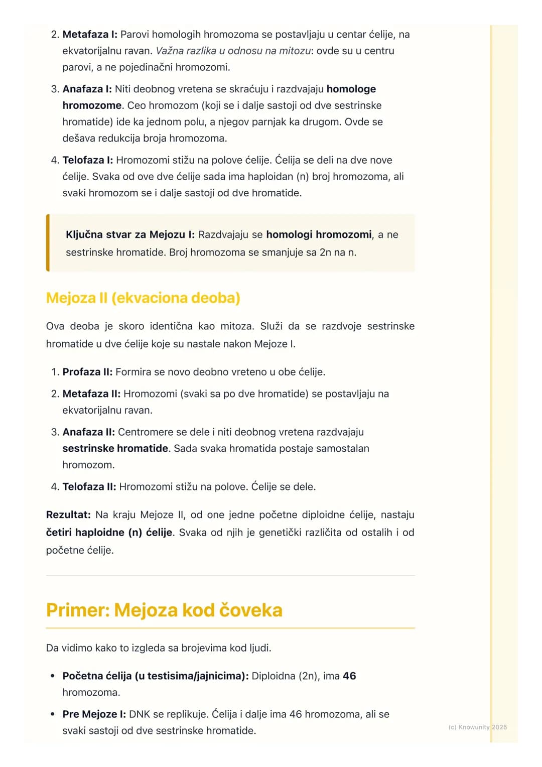 # Mejoza i značaj za polno
razmnožavanje
Uvod u mejozu
Mejoza je poseban tip ćelijske deobe koji se dešava samo u polnim žlezdama
(jajnici