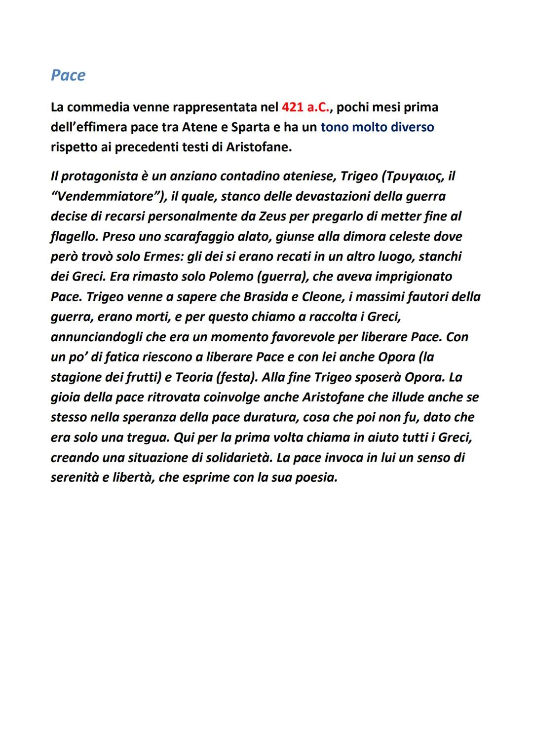 Aristofane
Nacque ad Atene attorno al 450 a.C. (periodo della pentecontedia) e
iniziò fin da giovane la carriera di autore comico: la sua pr