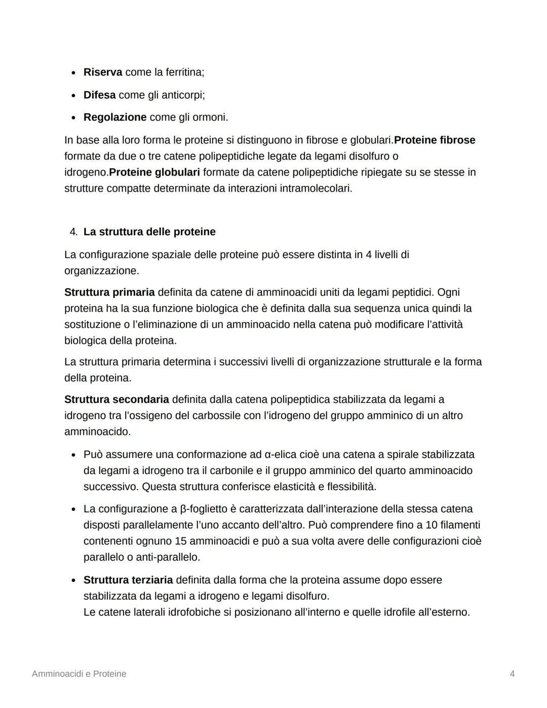 # Amminoacidi e Proteine
Qual è la differenza tra proteine semplici e proteine coniugate?
Quali sono le funzioni degli amminoacidi?
In cosa