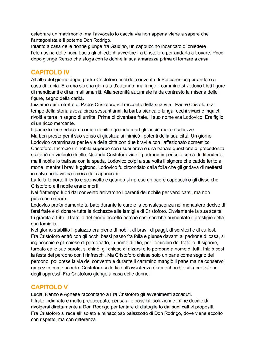 # CAPITOLO I
Il romanzo inizia con la descrizione dei luoghi, in cui si svolgerà la vicenda: le rive del lago di
Como, nei pressi di Lecco,