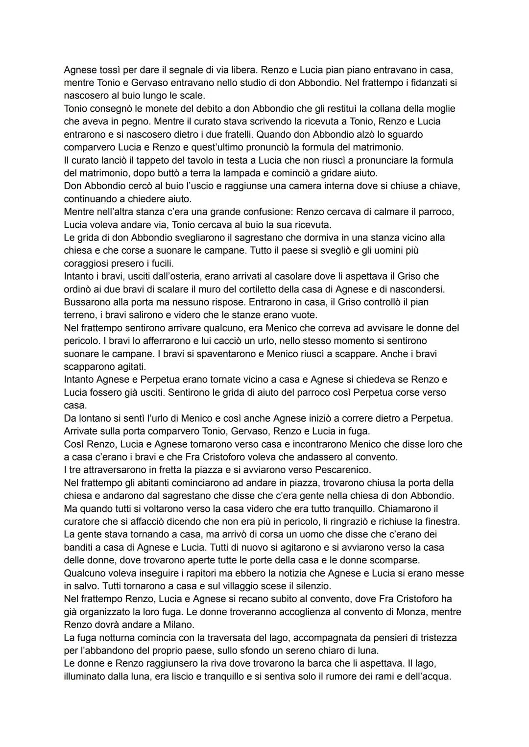 # CAPITOLO I
Il romanzo inizia con la descrizione dei luoghi, in cui si svolgerà la vicenda: le rive del lago di
Como, nei pressi di Lecco,