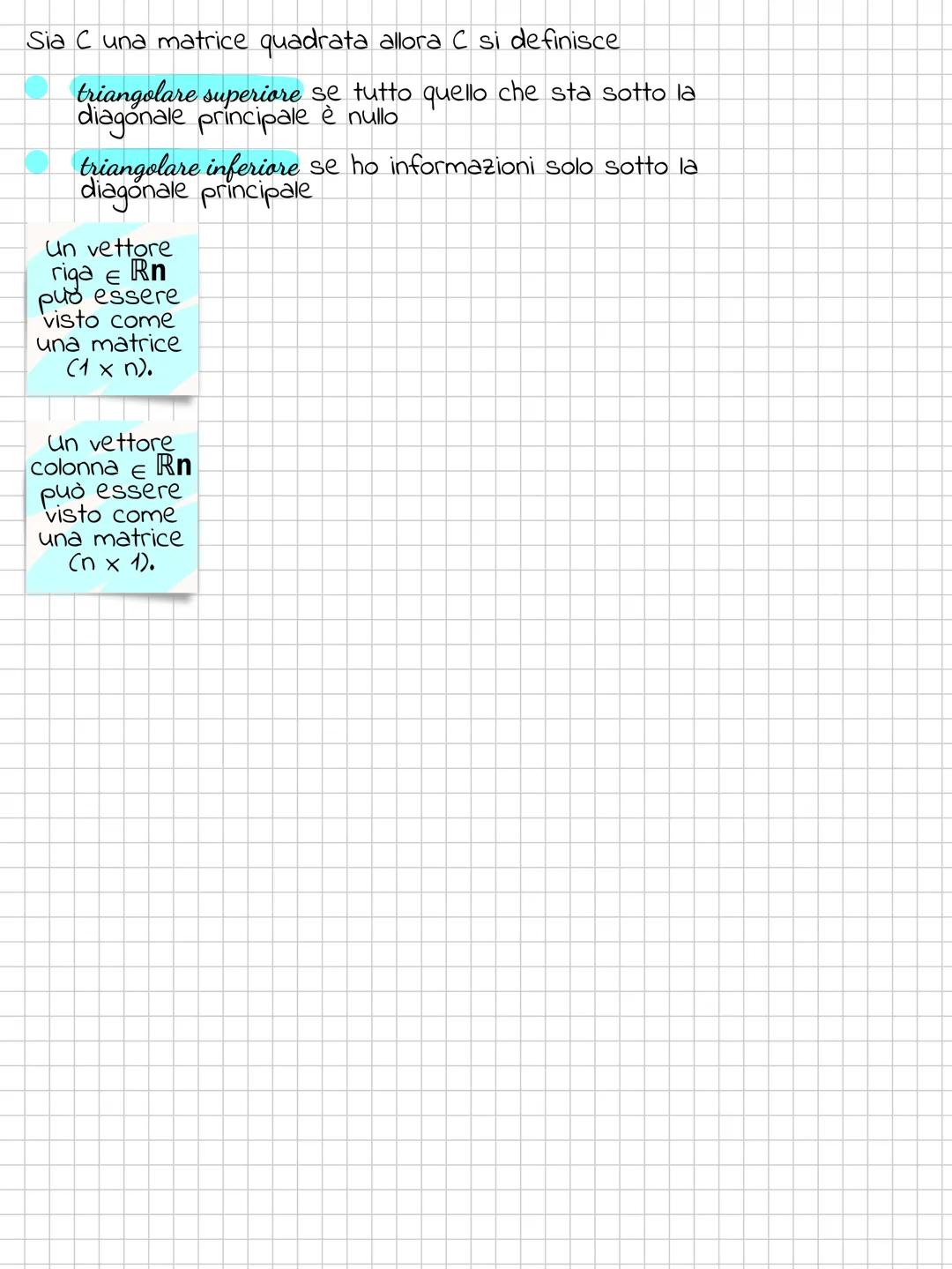 le matrici
Si definisce matrice n x m una tabella di m n numeri ordinati disposti in
n righe e m colonne.
Ciascun elemento avrà una posizion