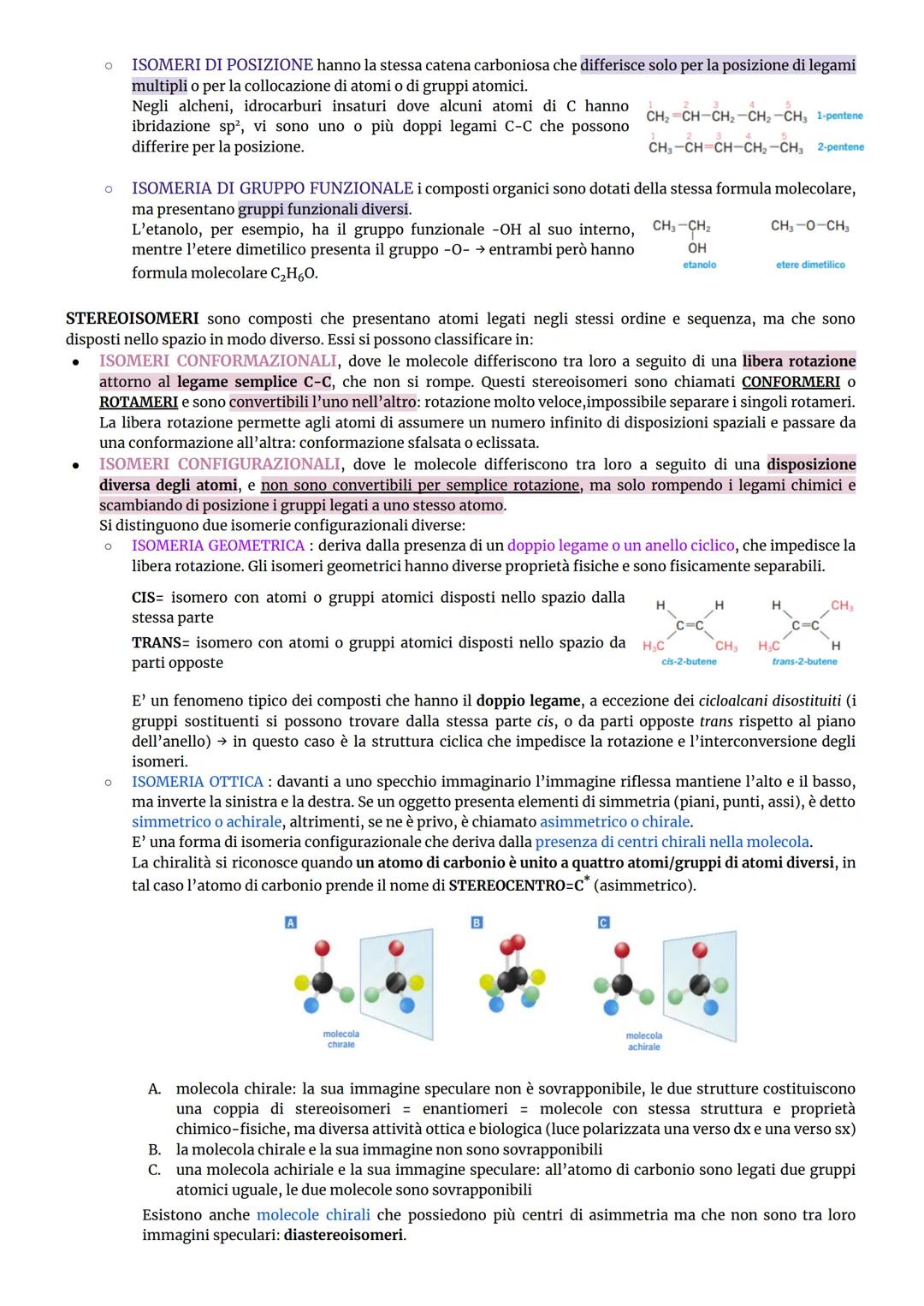 # CHIMICA ORGANICA
studia i composti contenenti atomi di carbonio
IBRIDARE: combinare matematicamente due o più orbitali atomici allo scop