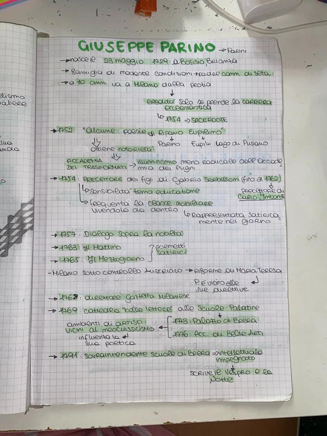 elismo
paliere
مبال
anda
GIUSEPPE
PARINO
-nasce le 23 maggio 1729 a Bosisio, Brianza
→ 8amiglia di modeste condizioni padre comm. ou seta
→a