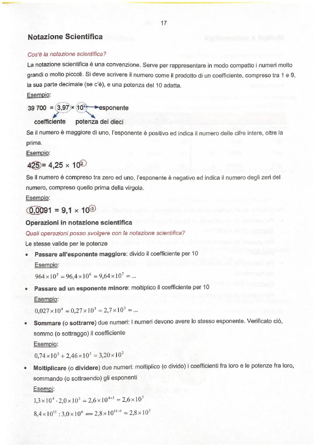 Notazione Scientifica
Cos'è la notazione scientifica?
La notazione scientifica è una convenzione. Serve per rappresentare in modo compatto i