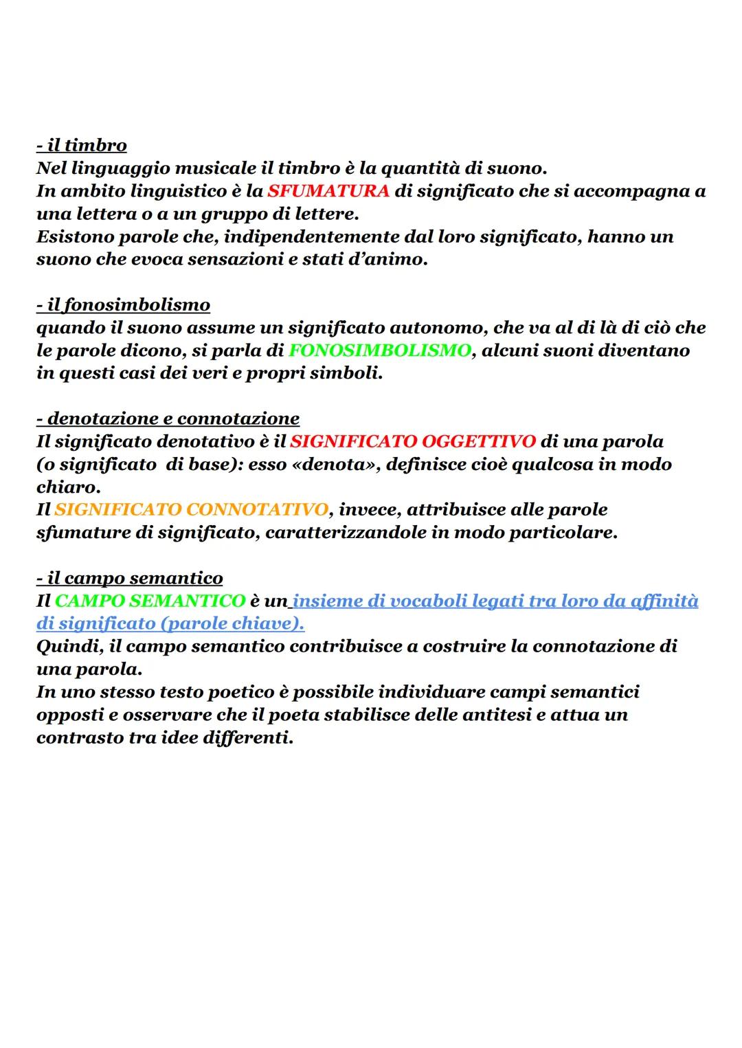 LA POESIA
La poesia risponde ad un'enigma umano, quello di riflettere sulla vita.
Le sue caratteristiche sono; la MUSICALITA'( la frequenza
