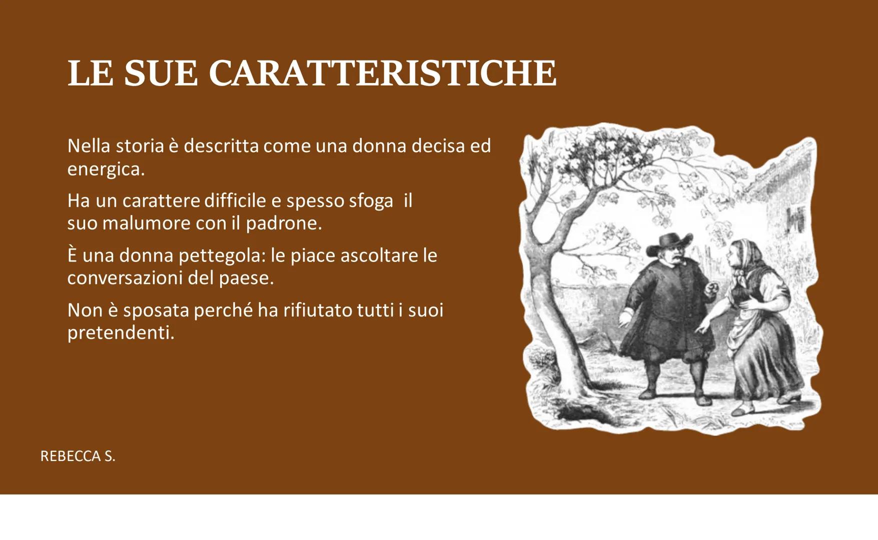 PERPETUA
PROMESSI SPOSI
REBECCA S. QUANDO LA
INCONTRIAMO?
Il nome di Perpetua appare nel primo capitolo
del romanzo I promessi sposi, invoca