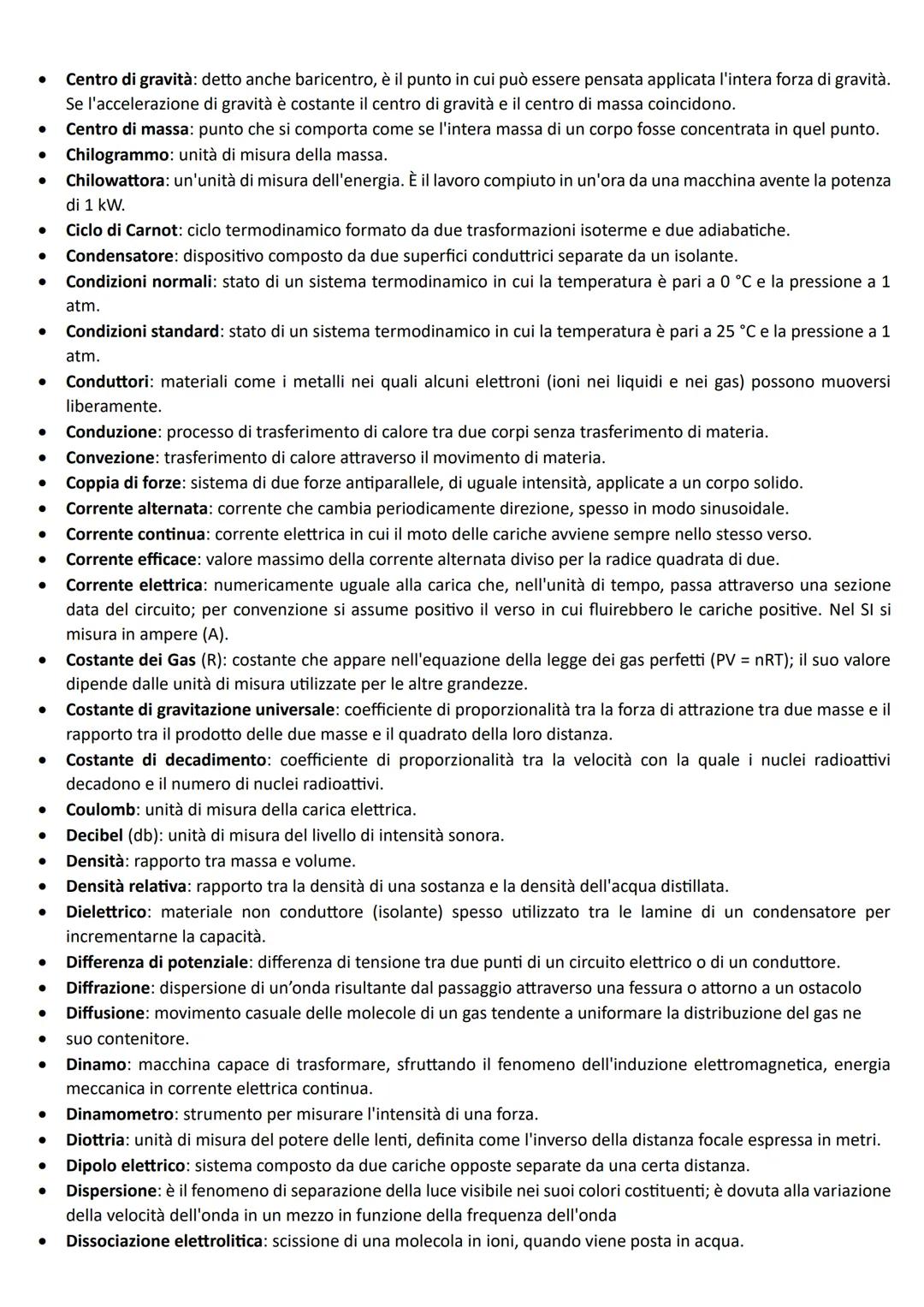 ●
Accelerazione media: quantità vettoriale che esprime il tasso temporale di cambiamento del vettore velocità.
Accelerazione centripeta: acc