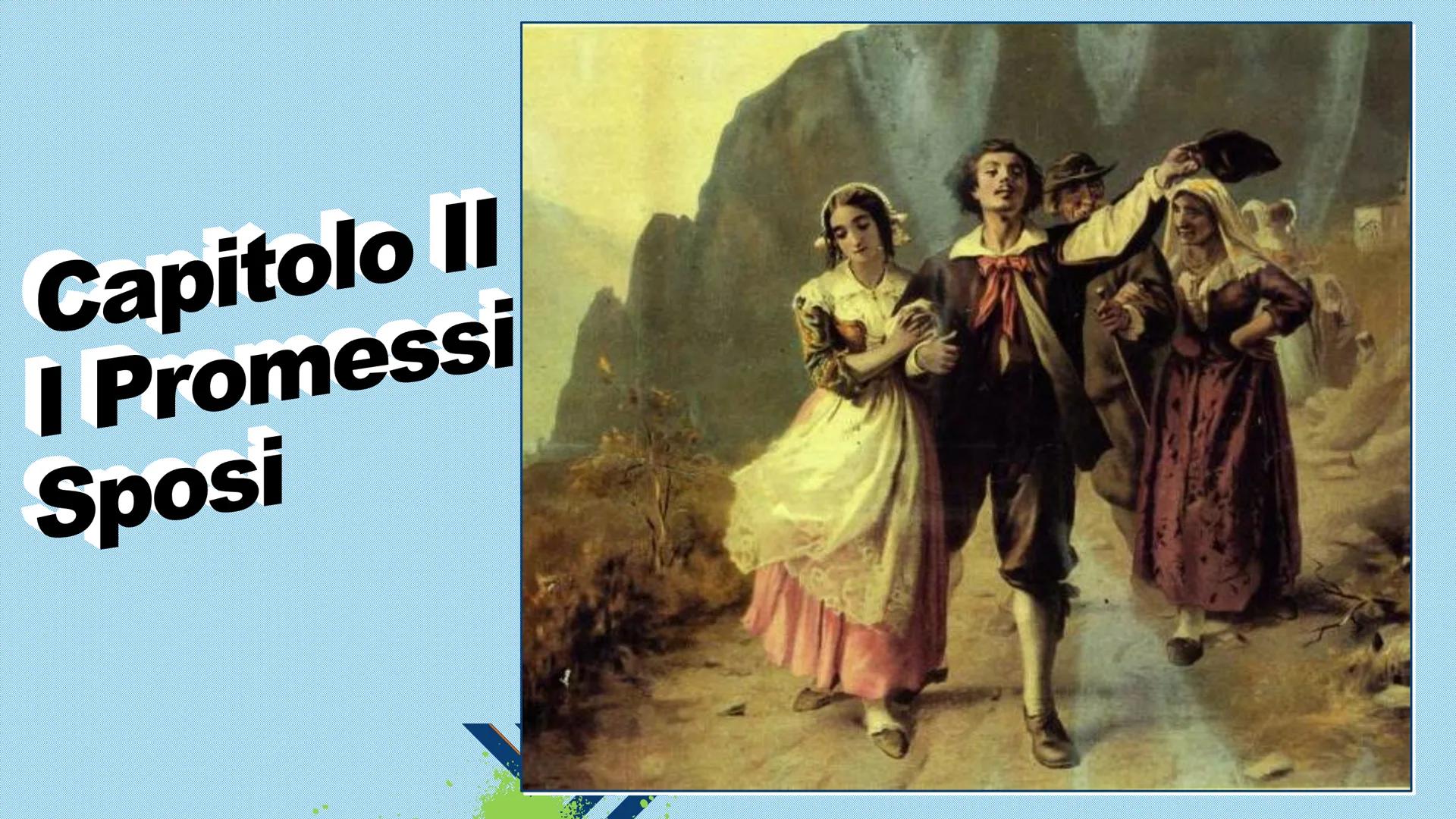 Capitolo II
I Promessi
Sposi Introduzione
"Lucia usciva in quel momento tutta attillata dalle
mani della madre. I neri e giovanili capelli,