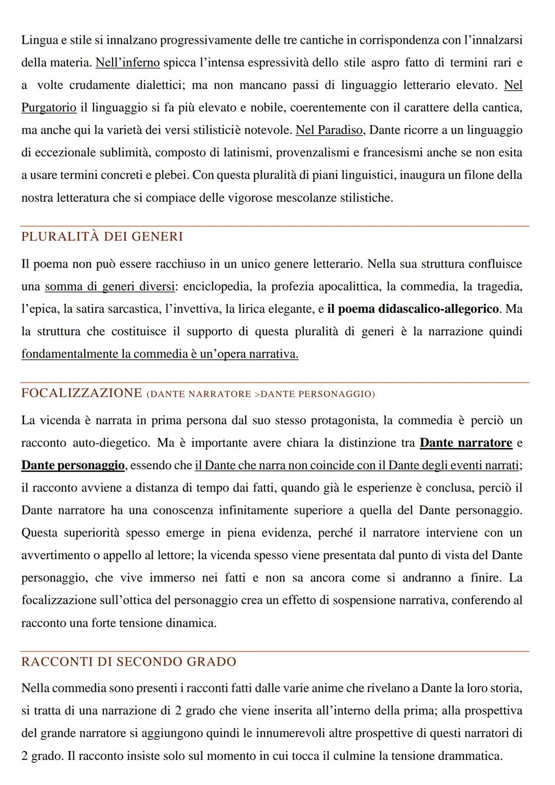 COMMEDIA
GENESI DEL POEMA
La commedia nasce da una visione cupa e apocalittica della realtà presente e dalla ansiosa
speranza di un riscatto