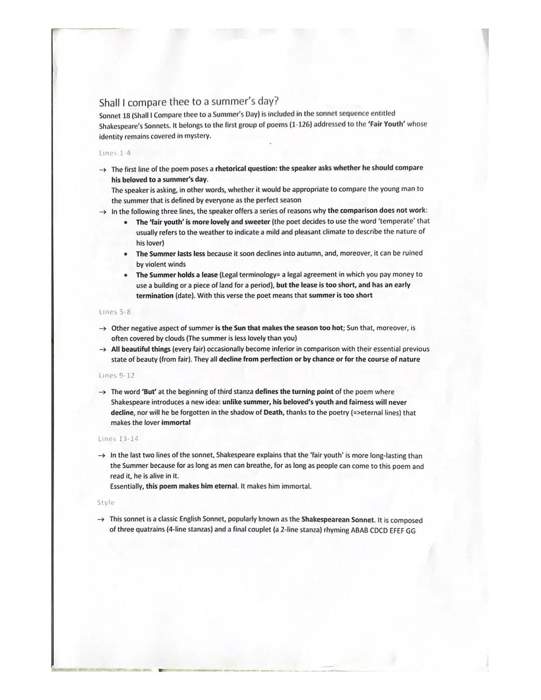 Shall I compare thee to a summer's day?
Sonnet 18 (Shall I Compare thee to a Summer's Day) is included in the sonnet sequence entitled
Shake