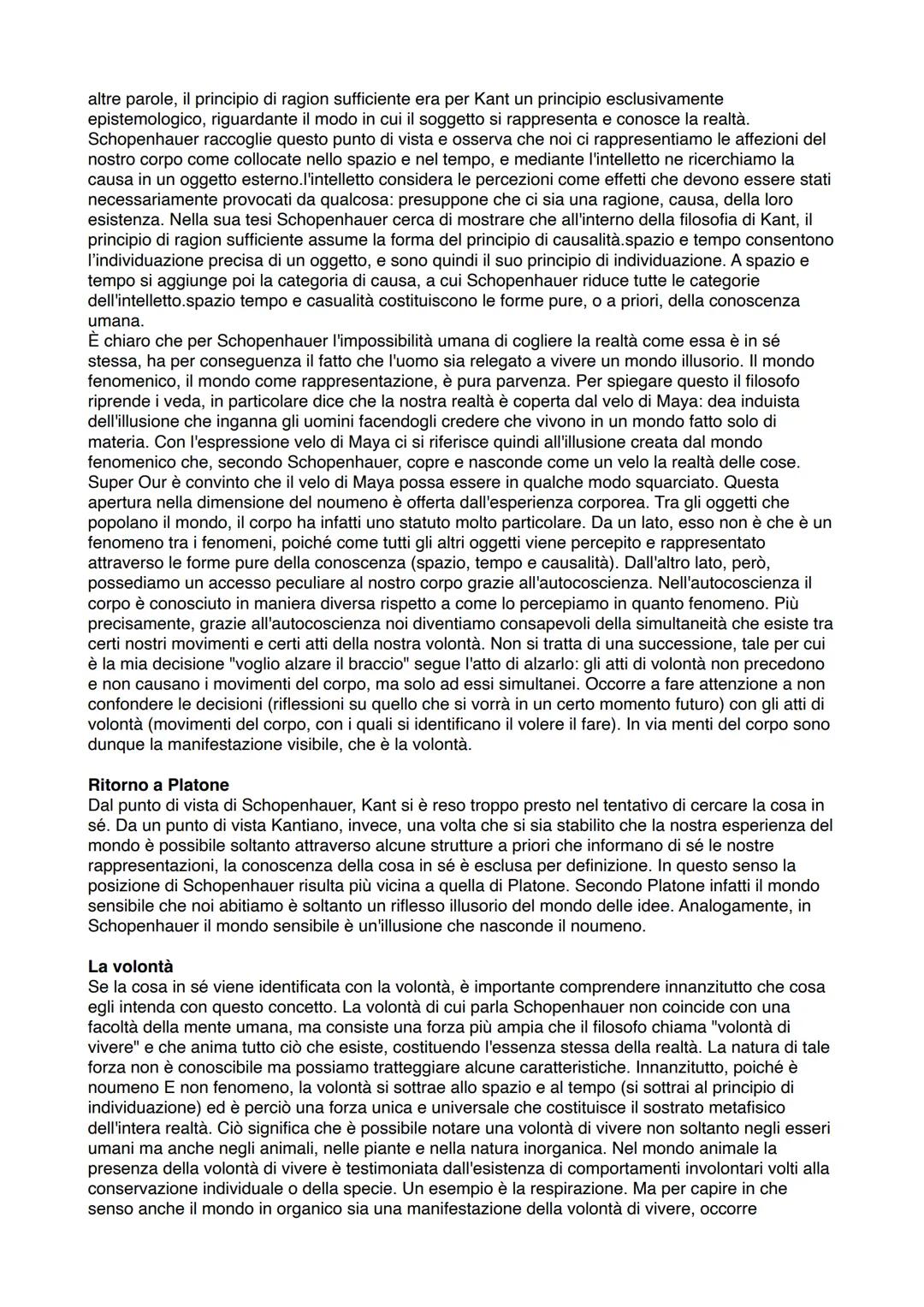 Schopenhauer (1788-1860)
! Schopenhauer ribadisce che la propria filosofia è "una Tebe dalle cento porte": una sorta di città
con pianta a r