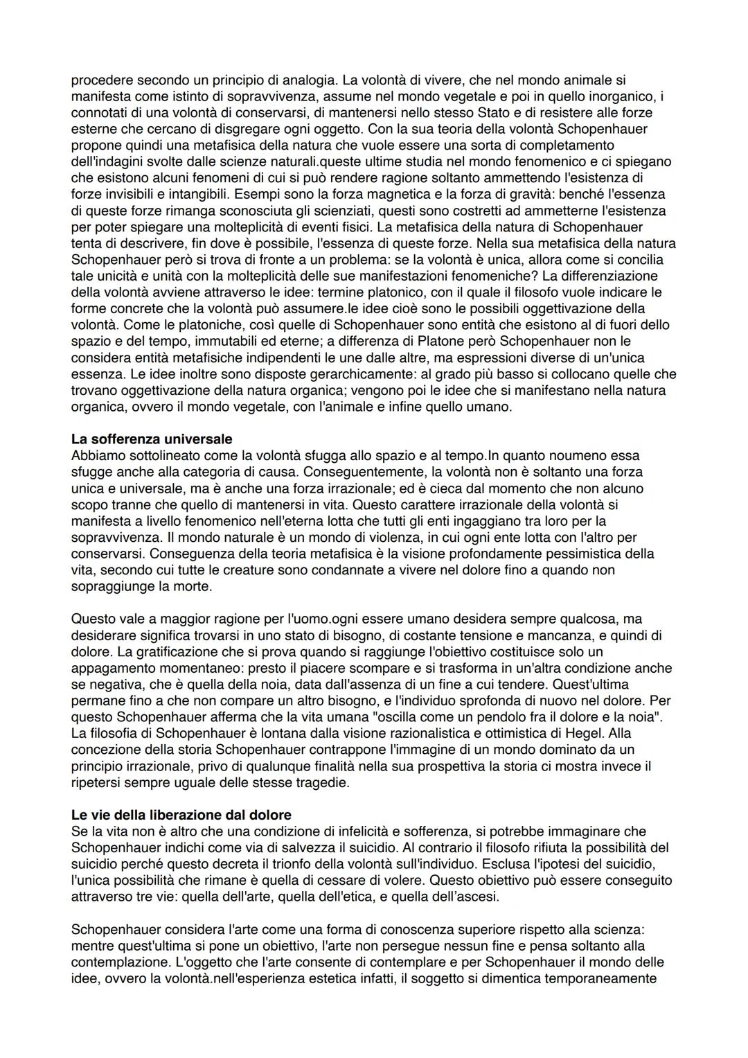 Schopenhauer (1788-1860)
! Schopenhauer ribadisce che la propria filosofia è "una Tebe dalle cento porte": una sorta di città
con pianta a r