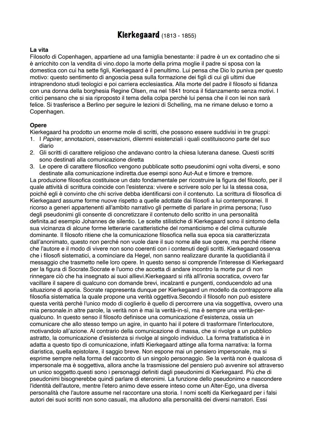 Schopenhauer (1788-1860)
! Schopenhauer ribadisce che la propria filosofia è "una Tebe dalle cento porte": una sorta di città
con pianta a r