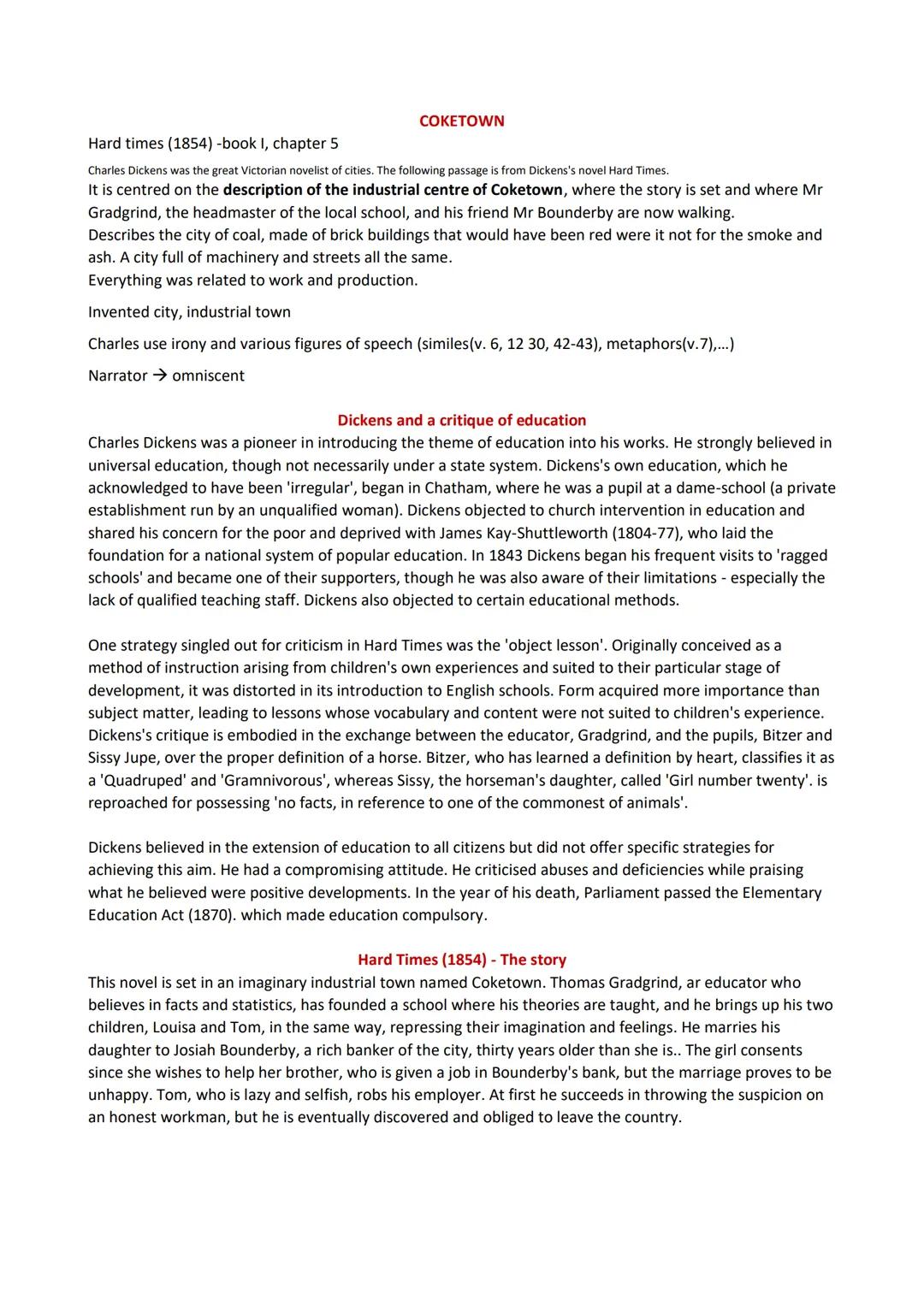 # CHARLES DICKENS
HIS LIFE
Charles Dickens was born in Portsmouth, on the southern coast of England, in 1812. He had an unhappy
childhood.
