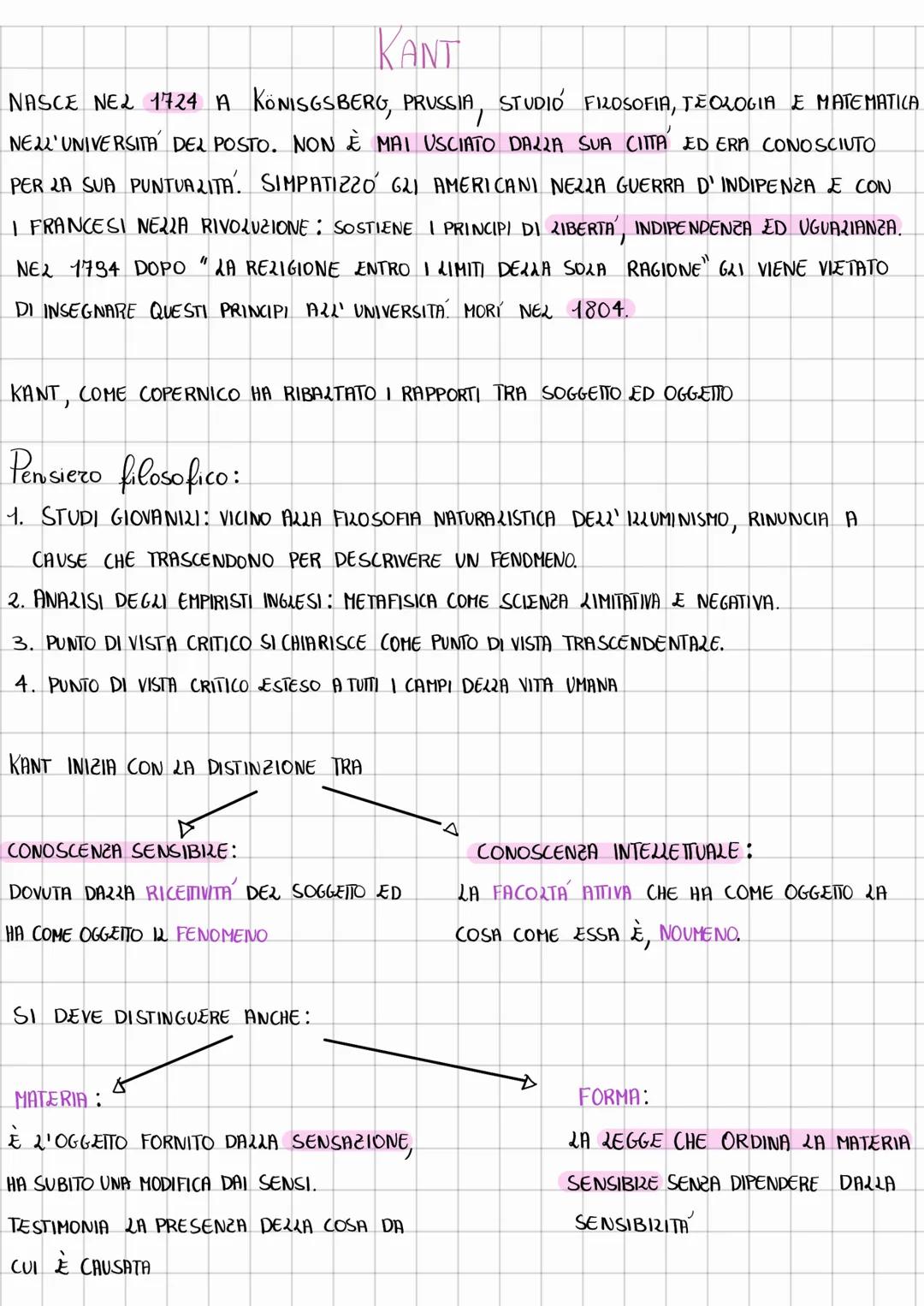 KANT
NASCE NE2 1724 A KÖNISGSBERG, PRUSSIA, STUDIO FILOSOFIA, TEOLOGIA E MATEMATICA
NELL'UNIVERSITA DEL POSTO. NON È MAI USCIATO DALLA SUA C