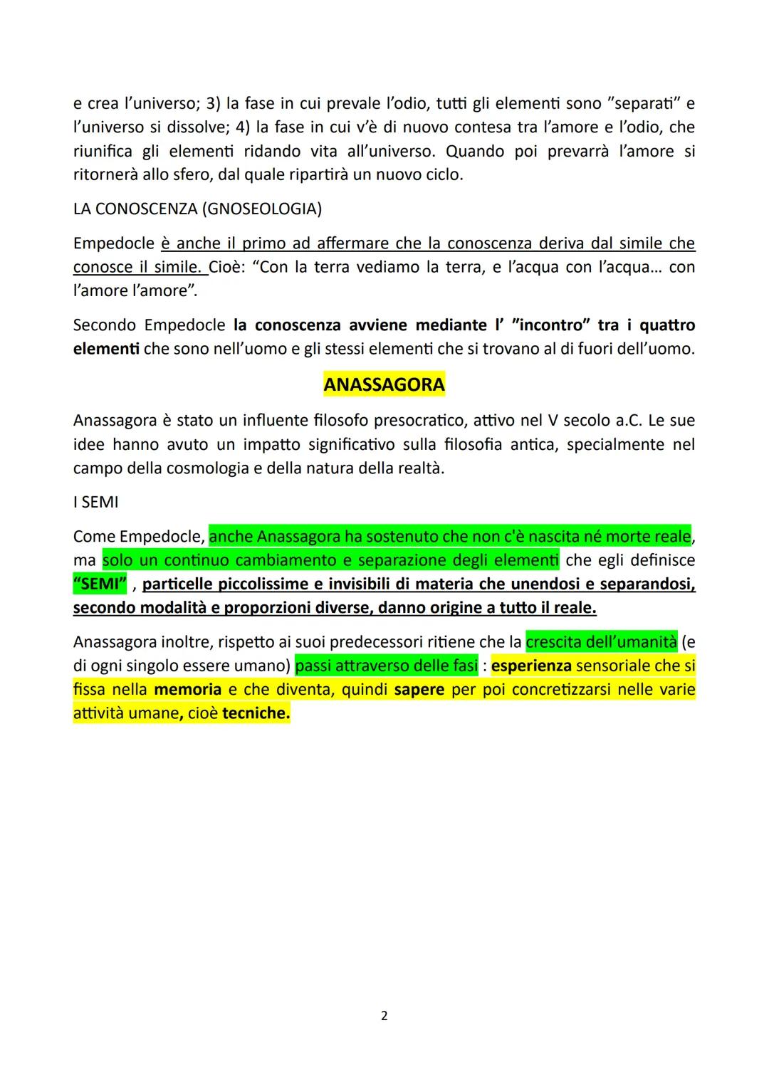 I FISICI PLURALISTI
I pensatori successivi alla Scuola di Elea ritengono che diverse teorie possono essere
utili e valide in contesti divers