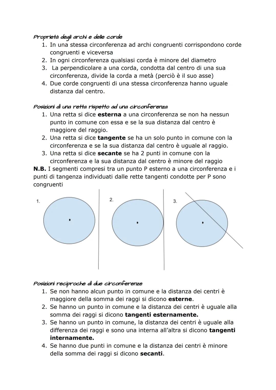 La circonferenza
La circonferenza è una linea chiusa avente tutti i
punti del piano a uguale distanza da un punto
fisso, detto centro.
Ogni