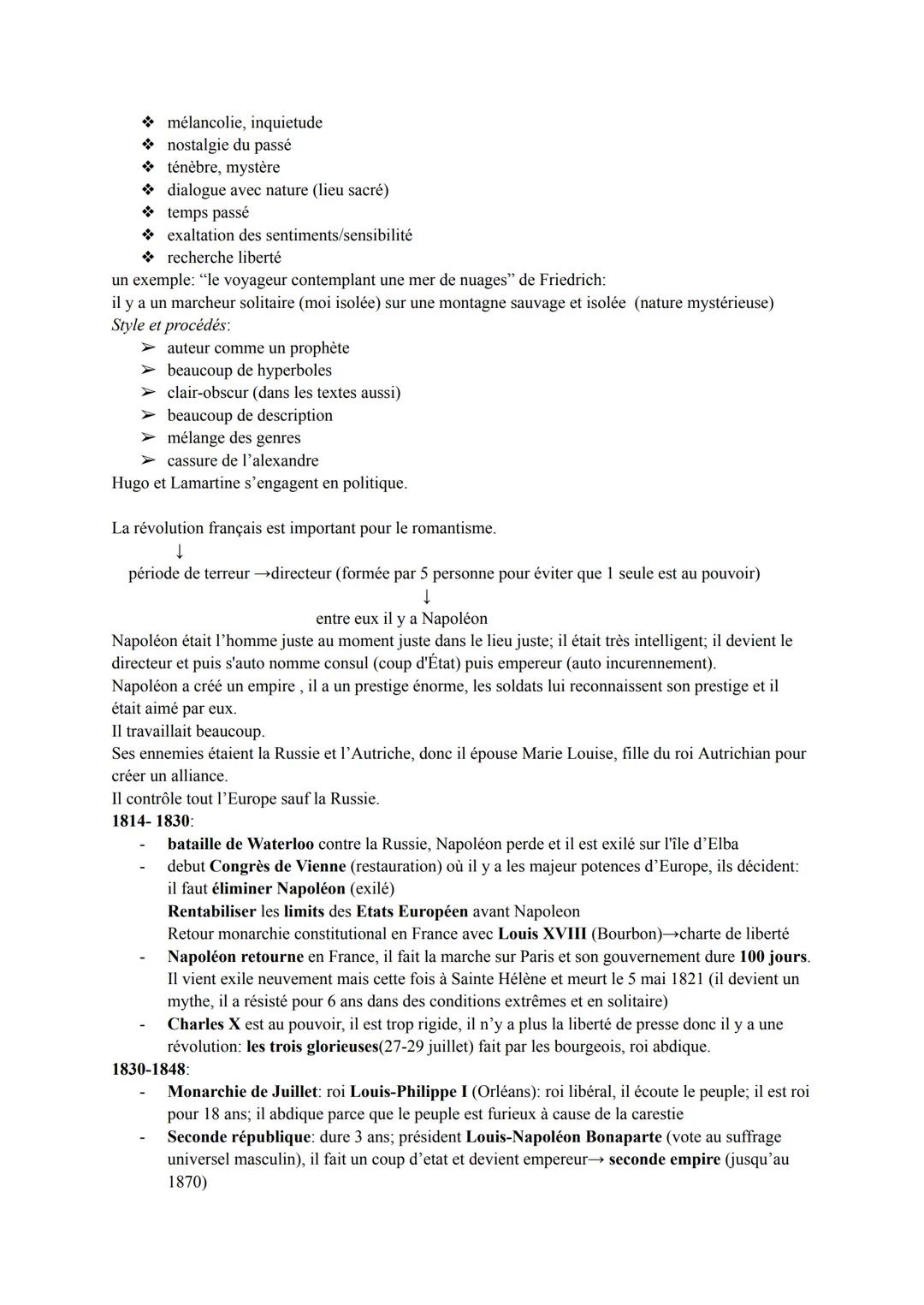 LE ROMANTISME
Le romantisme c'est un mouvement littéraire et artistique né en Allemagne (avec Goethe et Naulis) et
Royaume Uni (avec Shelley