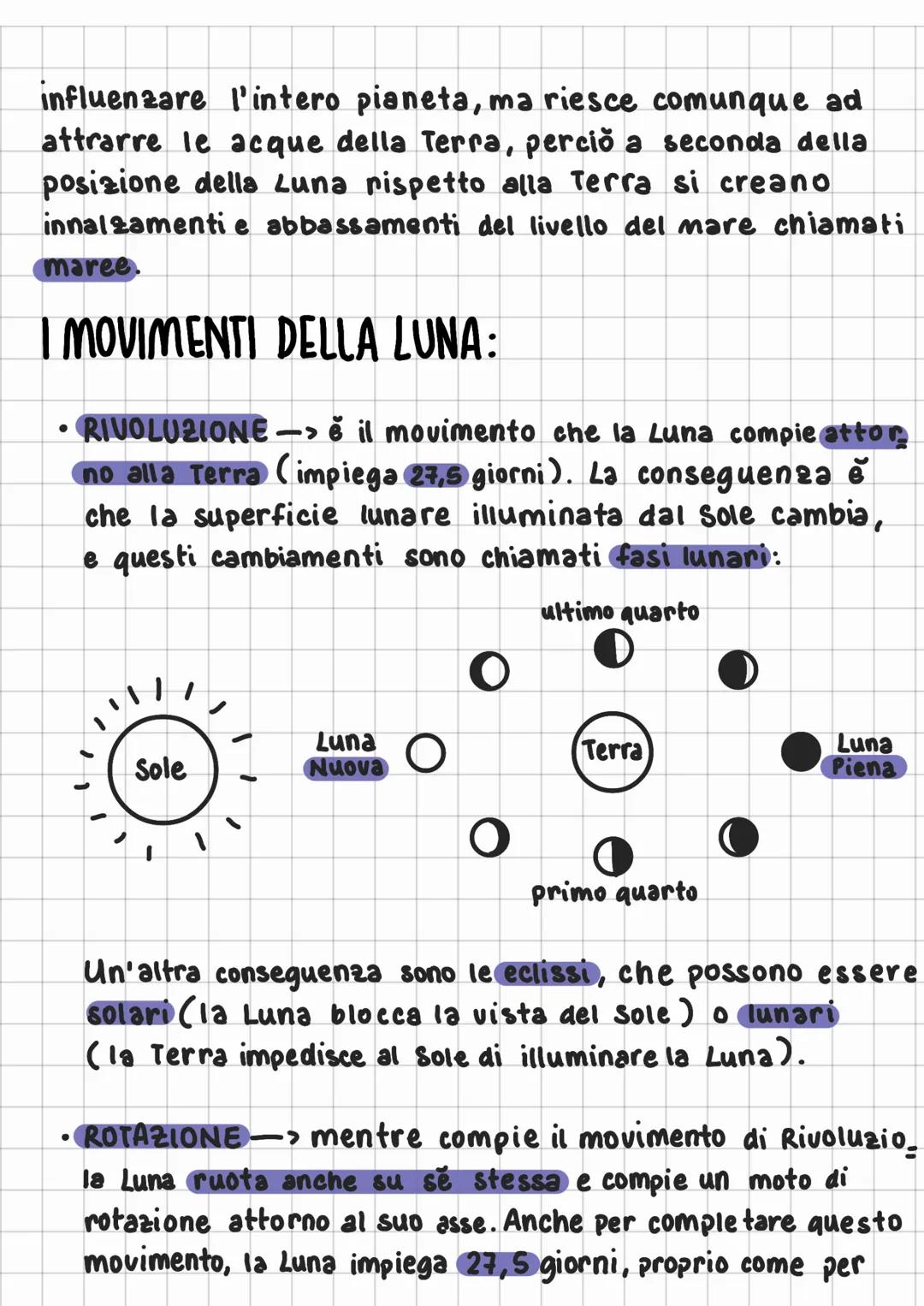 LA LUNA
È un satellite naturale (corpo celeste che
orbita attorno ad un altro pianeta) della
Terra. La Luna non ha un'atmosfera.
Dopo il Sol