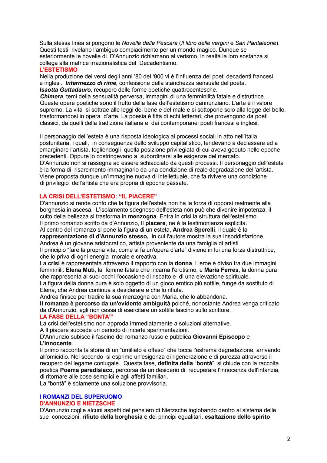 # GABRIELE D'ANNUNZIO
L'ESTETA
Gabriele D'Annunzio ebbe una vita particolare poiché visse secondo i principi dell'estetismo
secondo i qual