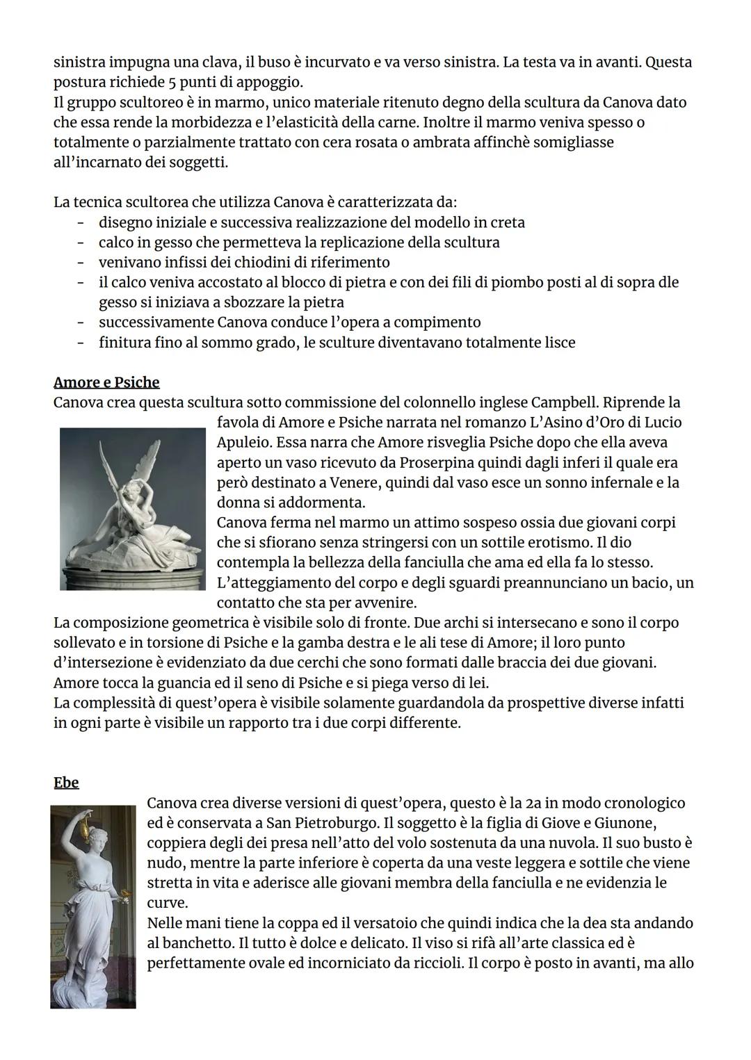 il neoclassicismo pag 19
la seconda metà del '700 e l'inizio dell'800 sono caratterizzati da un forte
gusto per l'Antico dovuto alla circola