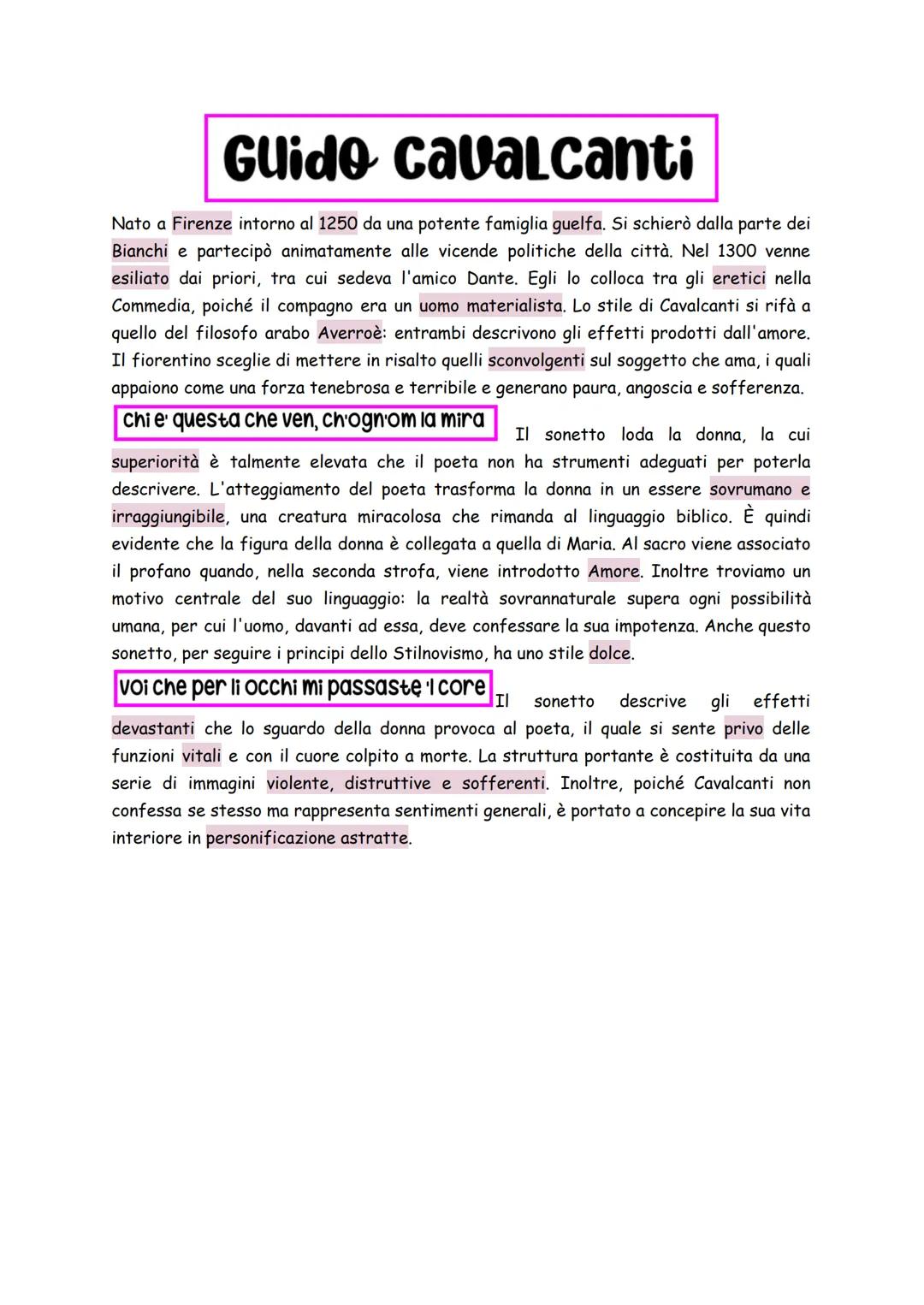 # DOLCE Stil NOVO
Dove nasce: a Firenze
Quando nasce: negli ultimi decenni del XIII secolo
Tema: sempre l'amore, che diventa elevazione v