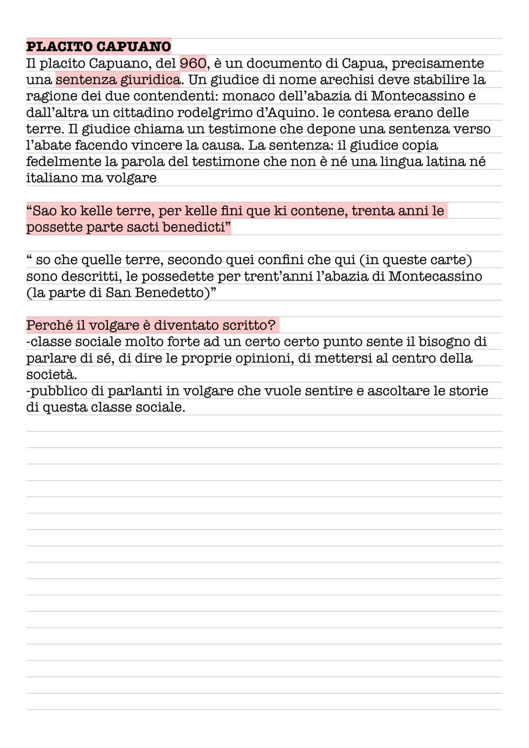 # LA NASCITA DEL VOLGARE
Dal punto di vista linguistico si creano diverse lingue.
Il volgare inizia a diffondersi oralmente. Con il passare