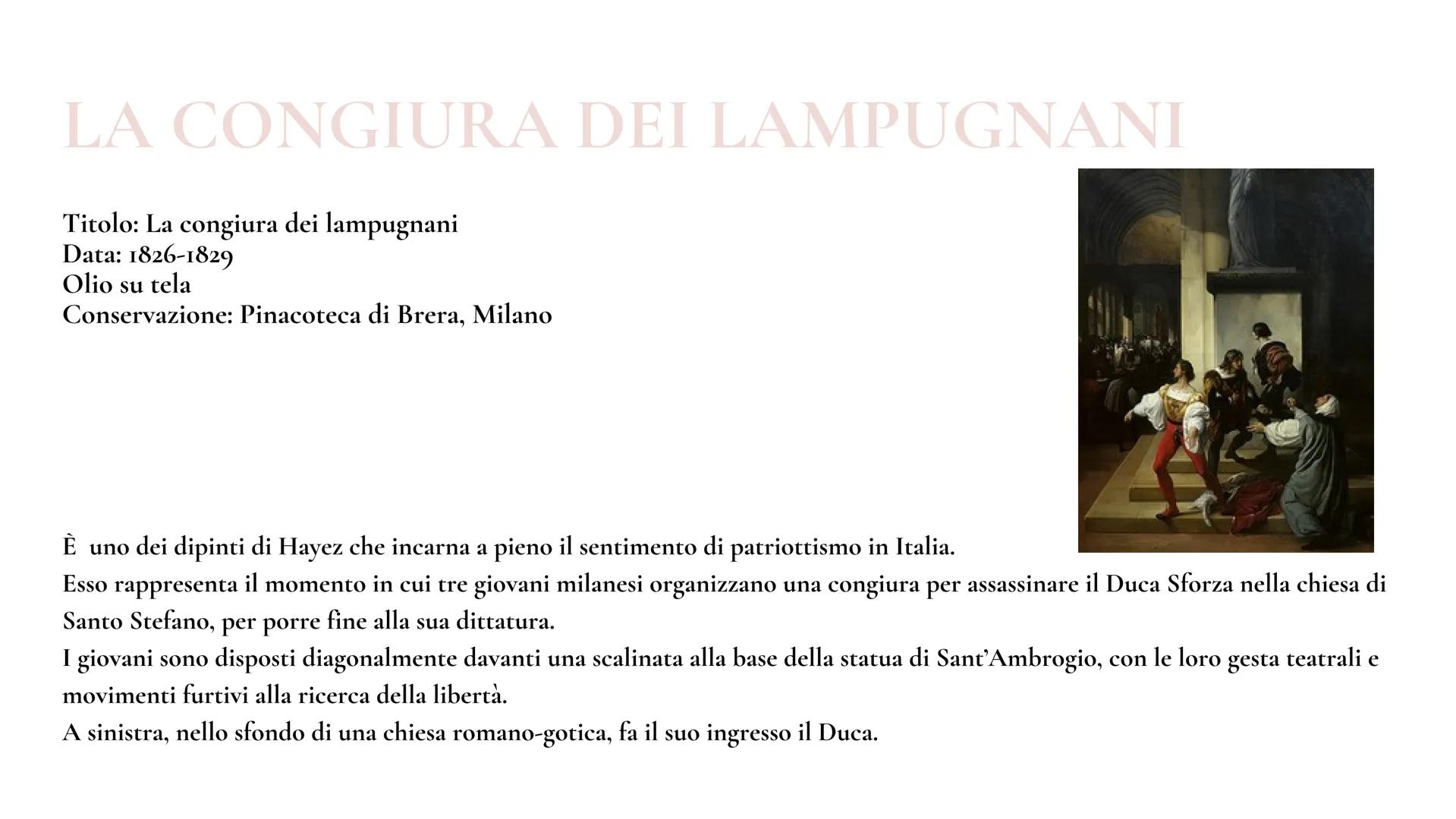 FRANCESCO HAYEZ VITA DELL'ARTISTA
Nasce a Venezia il 10 febbraio 1791
•La sua famiglia, era molto povera, infatti viene affidato agli zii ch