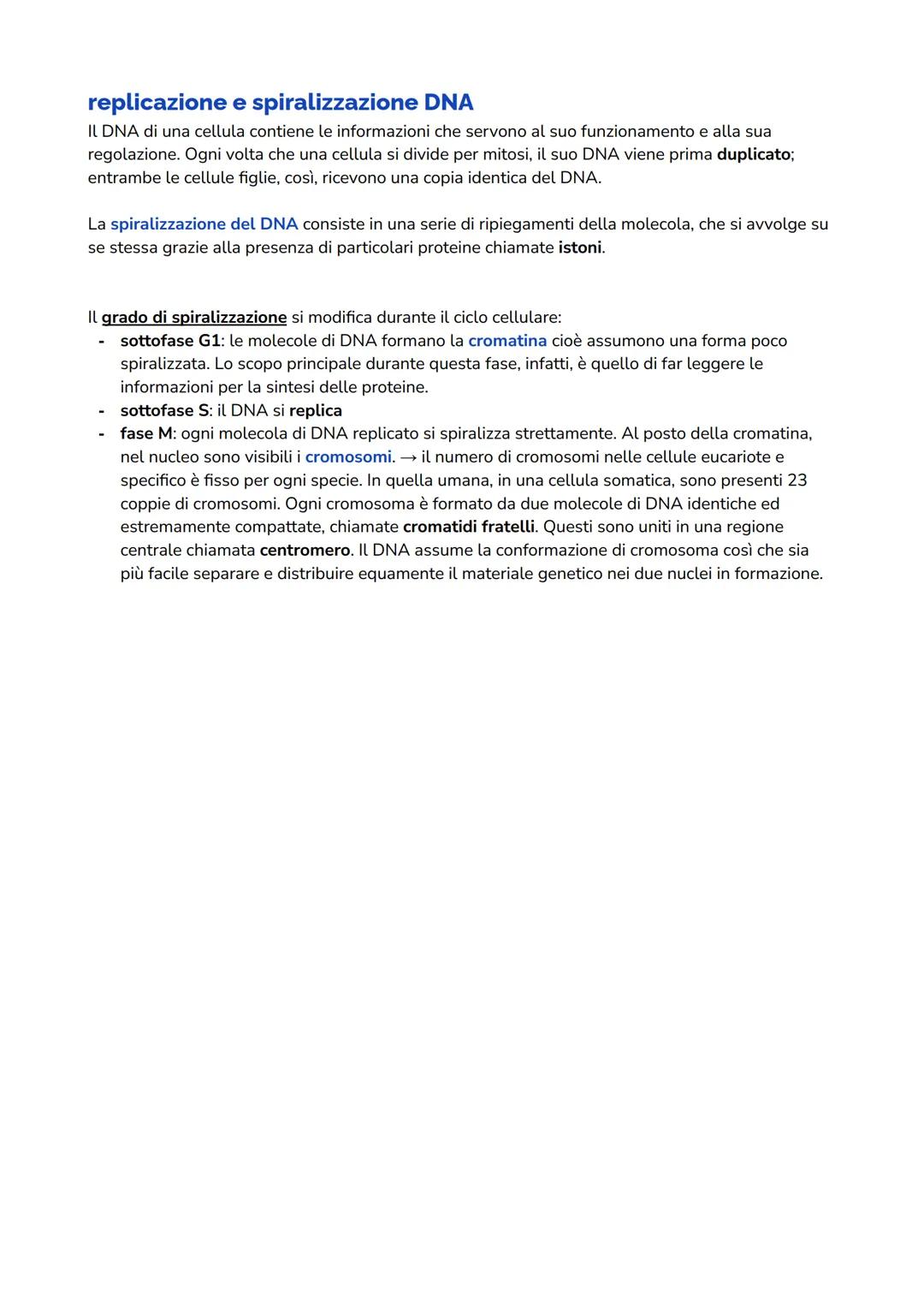 CICLO CELLULARE
Insieme degli eventi compresi tra la formazione di una cellula e la sua divisione in due cellule
figlie / la sua morte. Comp