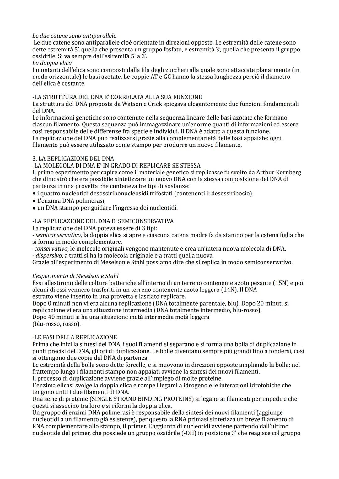IL LINGUAGGIO DELLA VITA
1. I GENI SONO FATTI DI DNA
-LE BASI MOLECOLARI DELL'EREDITA
La scoperta vera e propria del materiale ereditario ri