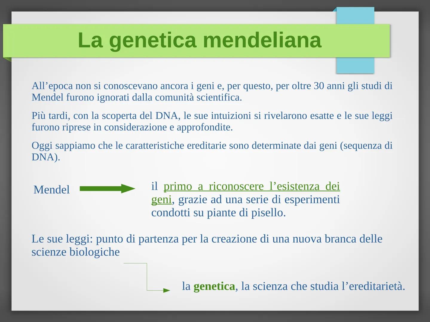 # La genetica mendeliana
Niccolò Bellini - 4°B # Gregor Johann Mendel
È stato un biologo e un matematico. È considerato il
padre della gen