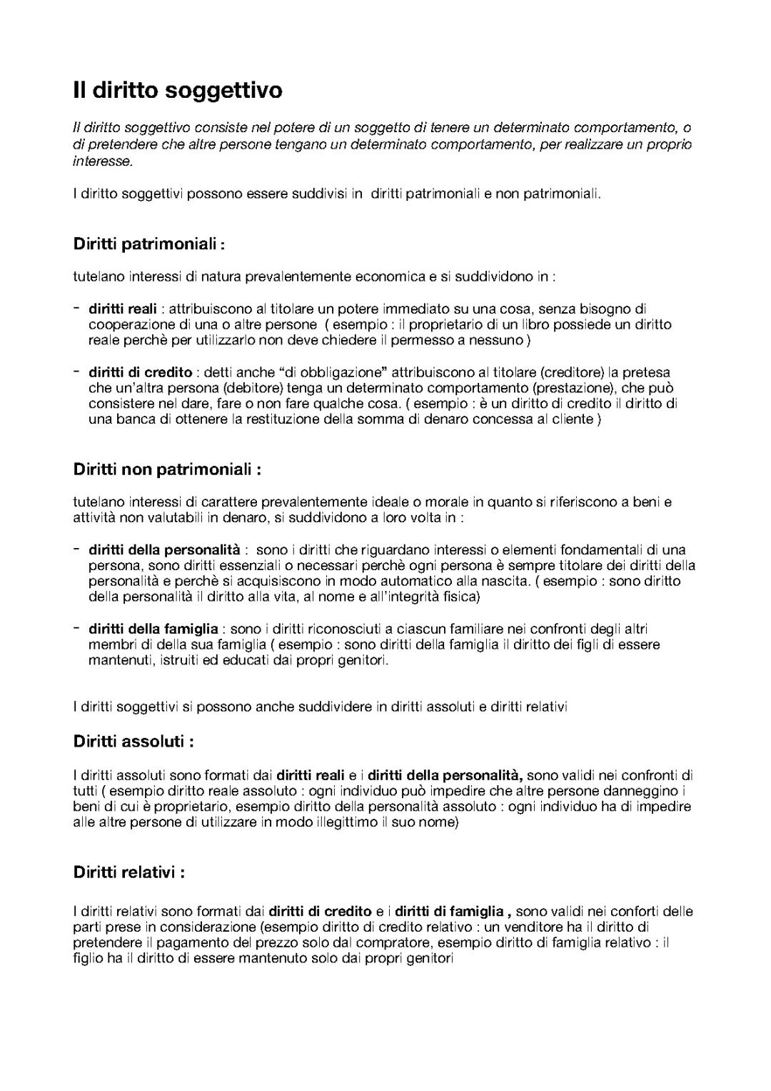 IL DIRITTO SOGGETTIVO