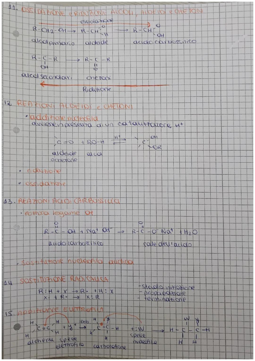REAZIONI CHIMICA ORGANICA
1 ROTTURA OMOLITICA
。 RADICALICA di un legame covalente
casoun atomo trattiene uno dei 2 elettroni di legalime pre