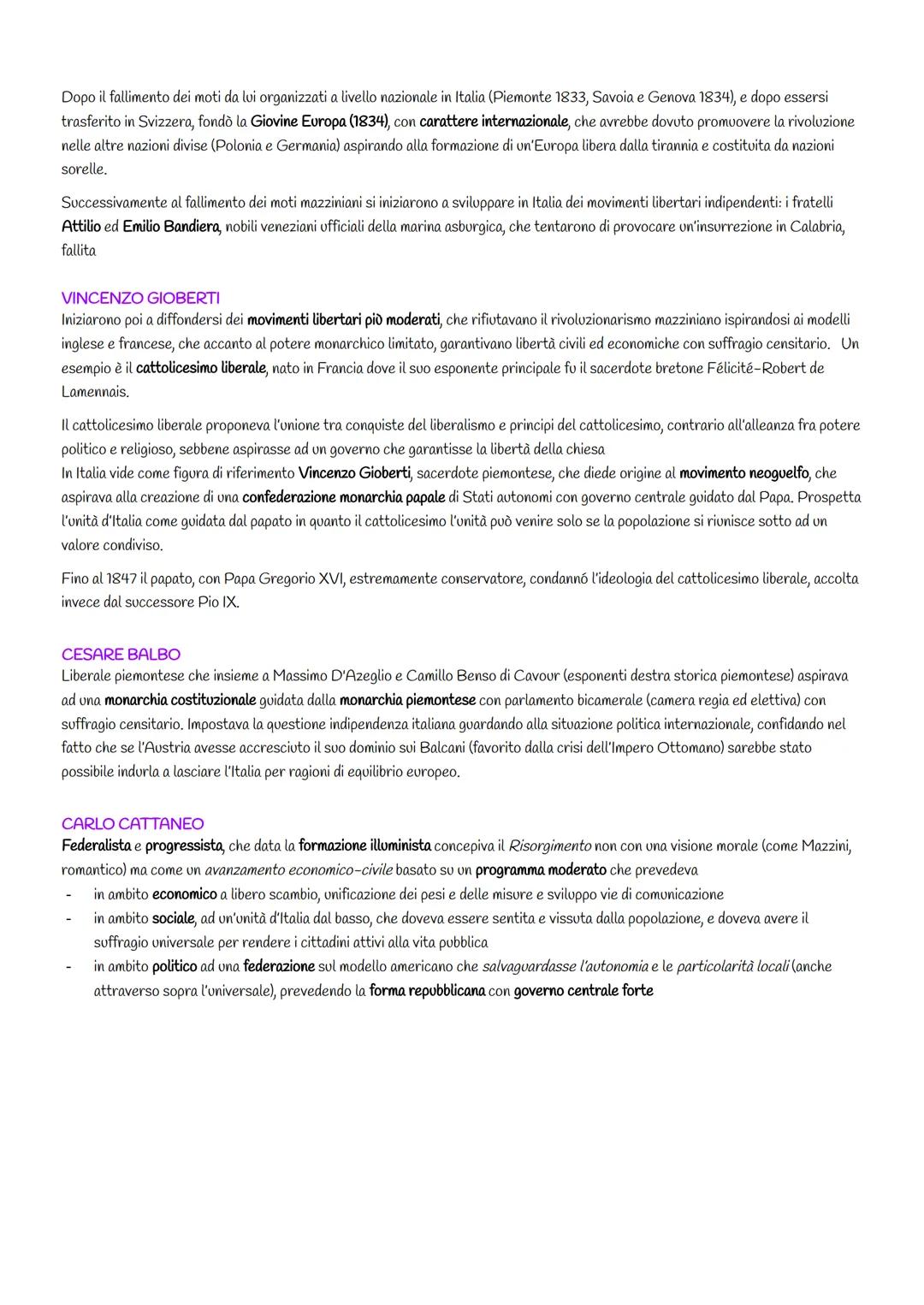 # RISORGIMENTO ITALIANO -> termine con significato politico riferito agli obiettivi dell'indipendenza e
dell'unificazione dell'Italia, che f