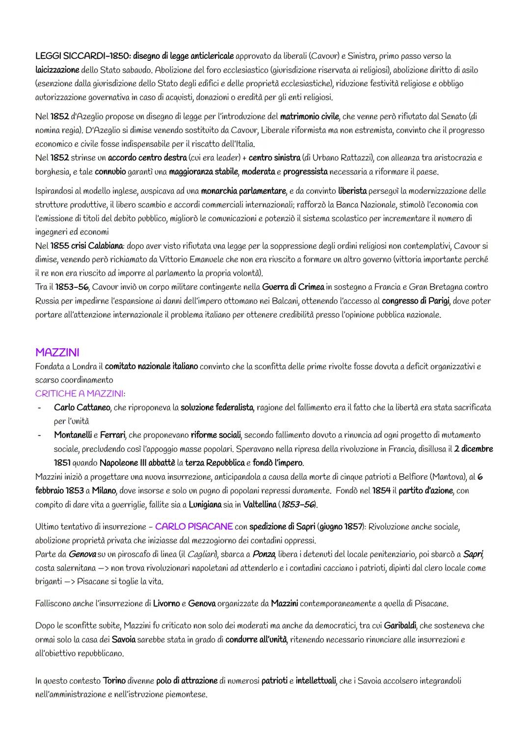 # RISORGIMENTO ITALIANO -> termine con significato politico riferito agli obiettivi dell'indipendenza e
dell'unificazione dell'Italia, che f