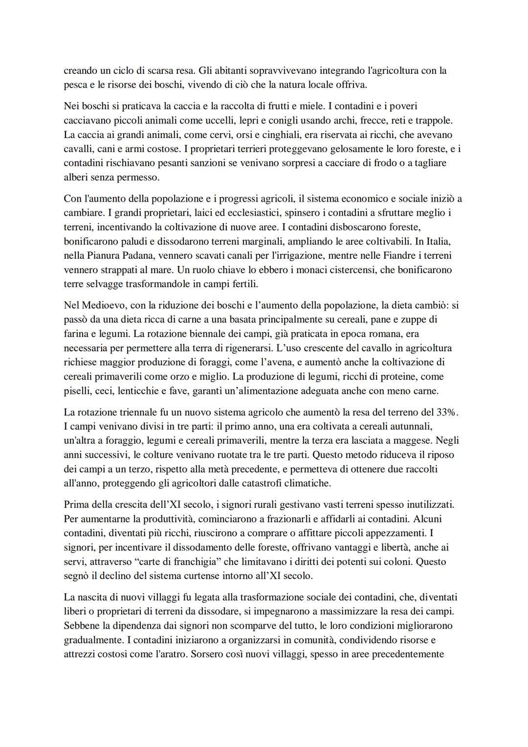 RIASSUNTO DI STORIA
CAPITOLO 1 LA RINASCITA DELL'XI SECOLO
Intorno all'anno Mille, la popolazione europea iniziò a crescere, passando da cir