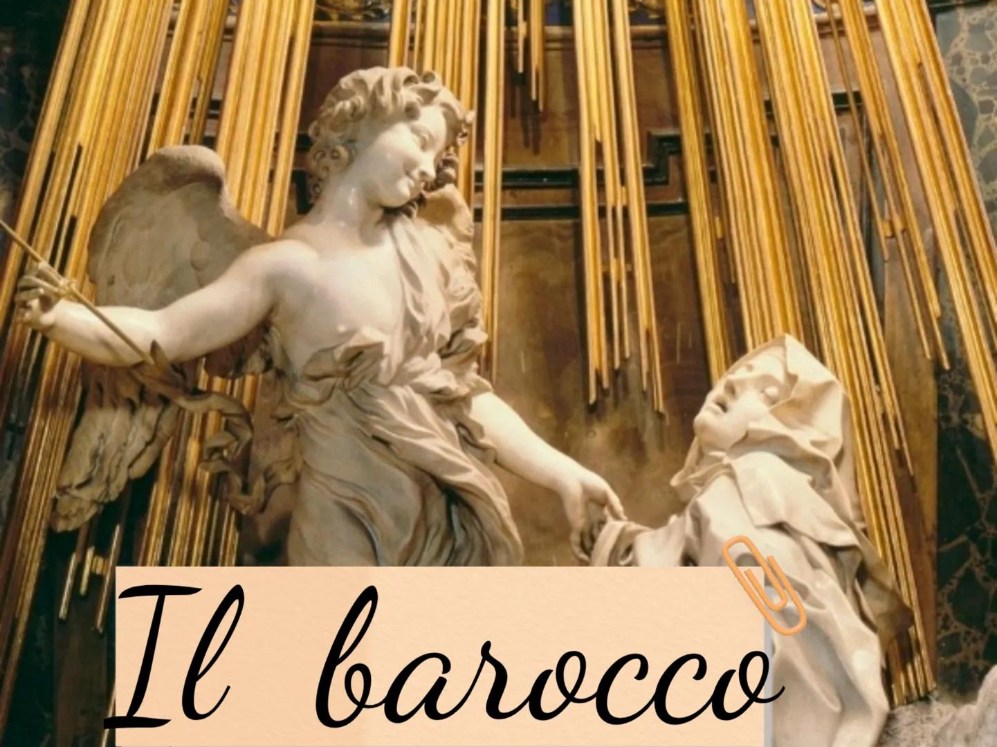 Te barocco
ес Il barocco
il Barocco è una corrente artistica nata in Italia nel 1600
chiamato così per lo stile decorativo e teatrale in que