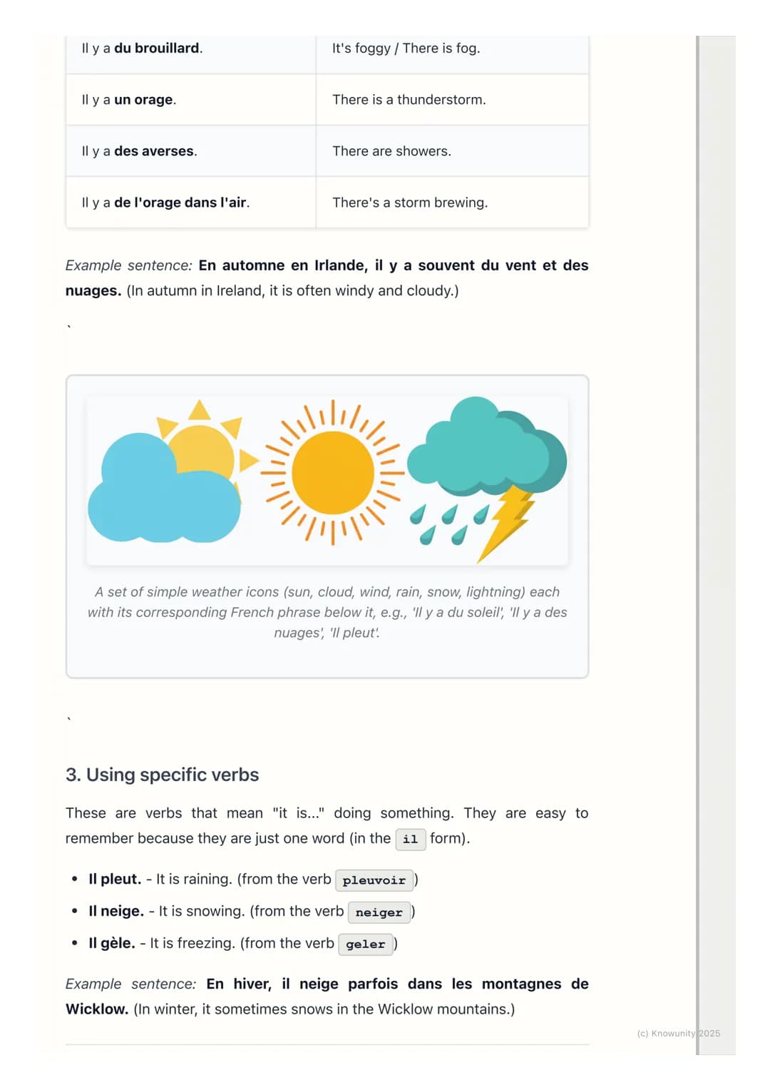 # Décrire le Temps (Describing
the Weather)
Introduction to describing the weather
This topic is all about how to ask and answer questions