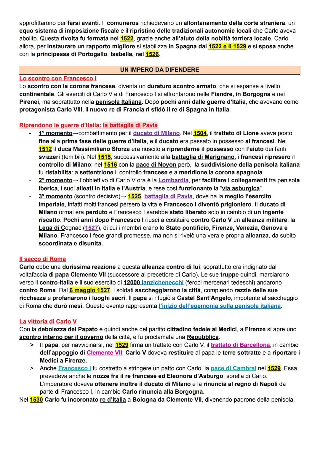 # CARLO V E L'IDEALE DI' IMPERO UNIVERSALE
Carlo v e l'ideale di impero universale
Nella prima metà del Cinquecento, in Europa nasce l'ult