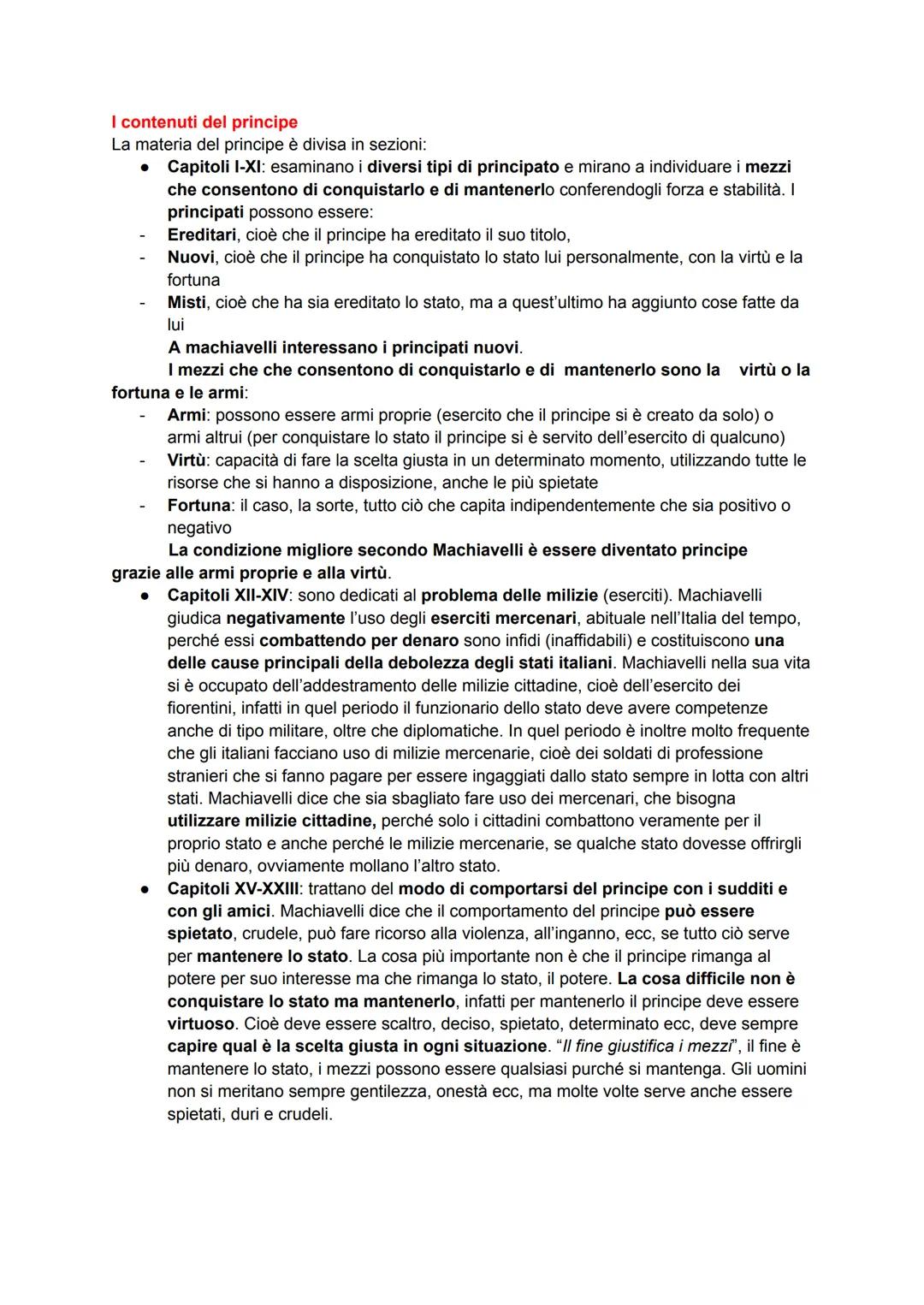 Il principe di Machiavelli
La vita
● 1469: nasce a Firenze (anno in cui Lorenzo il Magnifico prende il potere)
1527: muore a Firenze, poco d